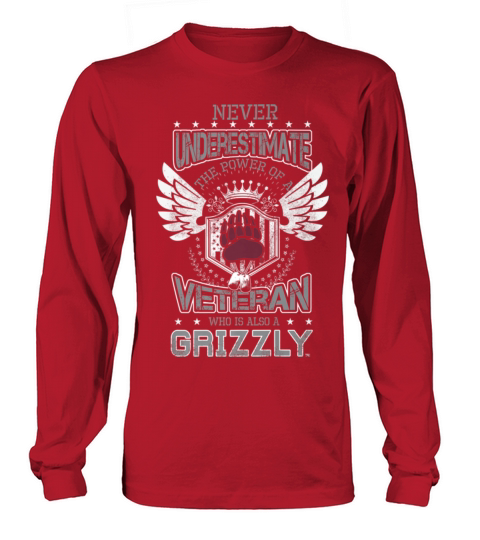 Veteran Day Gift-Montana Grizzlies Veteran Apparel Men's Long Sleeve