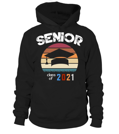 Senior Class Of 2021 Vintage Retro Graduation Gift Men's Hoodie