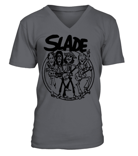 SLADE BAND GLAM HARD ROCK 70s RETRO CARTOON VINTAG Men's V-Neck T-shirt
