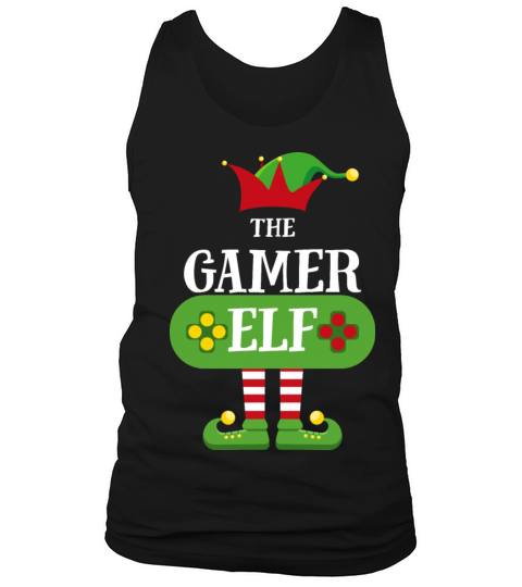 Gamer Elf Family Matching Christmas Pajama Men's Tank Top