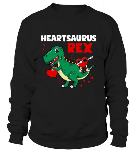 Valentines Day Heartsaurus Rex Dab Dance Heart Sweatshirt Unisex
