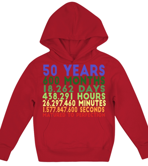 50 years birthday anniversary date of birth 50th Kids Hoodie