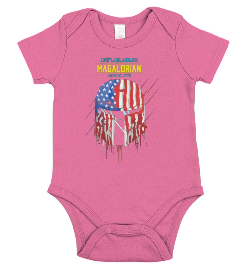 The Mandalorian US Flag Short Sleeve Baby One-Piece