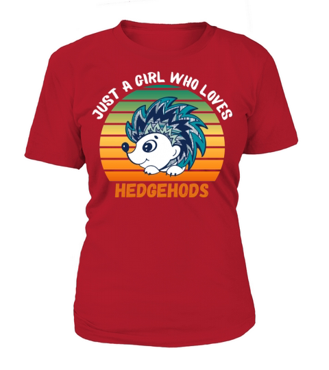 Just A Girl Who Loves Hedgehogs Funny Hedgehog Women's T-Shirt