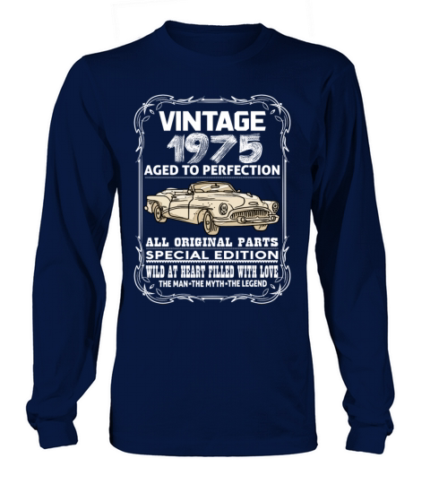 VINTAGE 1975-AGED TO PERFECTION Men's Long Sleeve