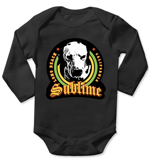 Sublime Long Beach California Long Sleeve Baby One-Piece