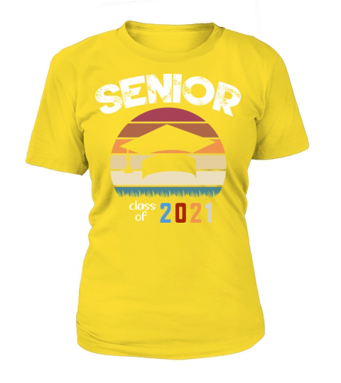 Senior Class Of 2021 Vintage Retro Graduation Gift Women's T-Shirt