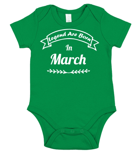 legends born in march Short Sleeve Baby One-Piece