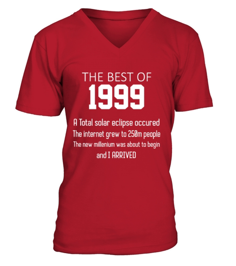 1999 21st Birthday Gift for 21 Year Old Boys Girls Men's V-Neck T-shirt