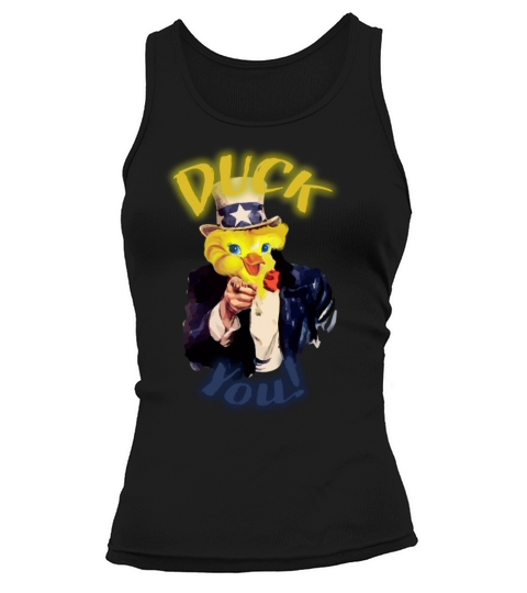 funny shirt Duck you Women's Tank Top
