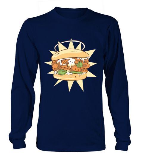Chicken sandwich tasty and delicious fast food Women's Long Sleeve