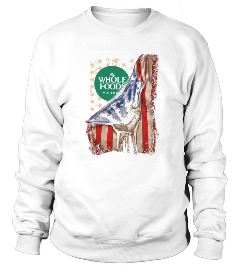 Whole Foods Market inside American Flag Happy Independence Day shirtc Sweatshirt Unisex