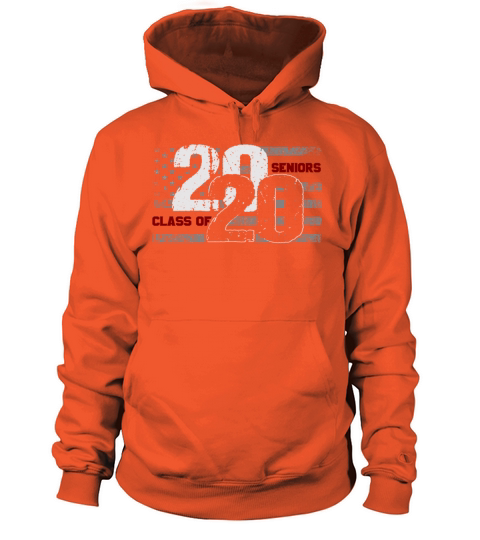 Class of 2020 Distressed American Flag Women's Hoodie