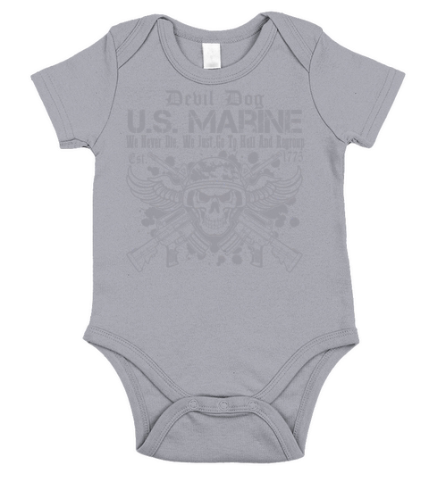 US Marines Corps Army Veterans Air Force Short Sleeve Baby One-Piece