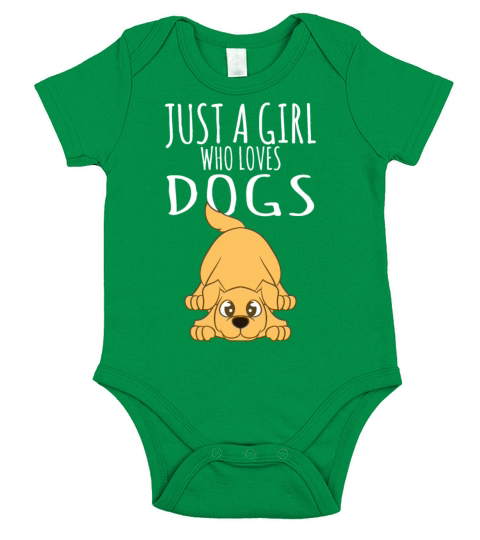 Dog Lover - Just A Girl Who Loves Dogs Short Sleeve Baby One-Piece