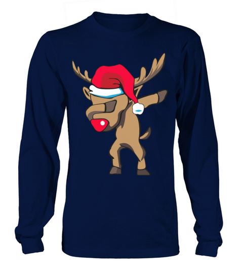 dabbing Rudolph for Christmas as a gift Women's Long Sleeve