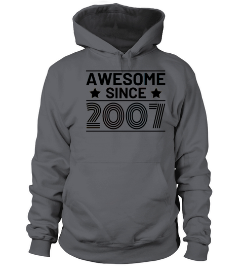 Awesome since 2007 birthday retro Women's Hoodie