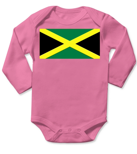 flag of Jamaica Long Sleeve Baby One-Piece
