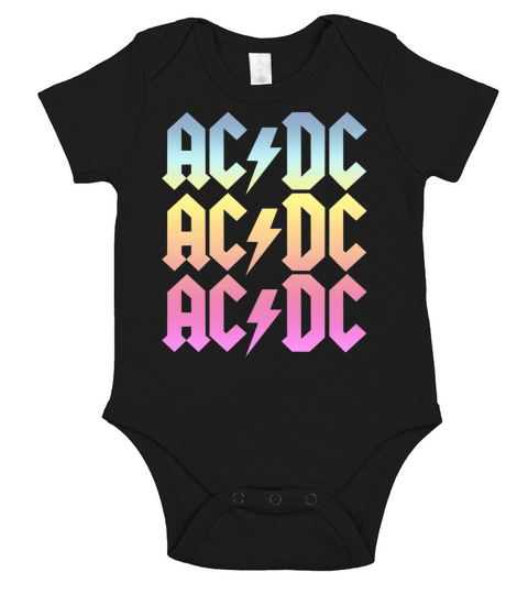 ACDC Short Sleeve Baby One-Piece