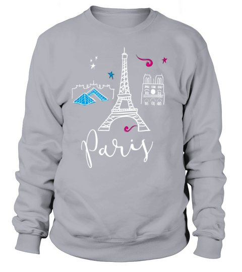 paris france Europe Trip Tourist Eiffel Tower eu Women's Sweatshirt