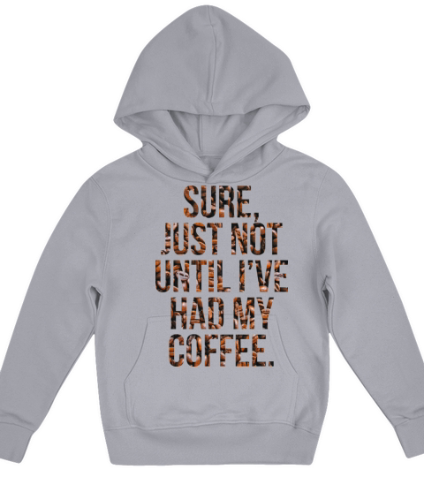 Not Before My Coffee Kids Hoodie