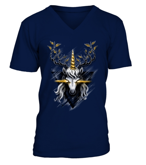 Deer Unicorn Men's V-Neck T-shirt