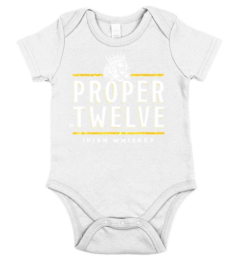 Proper twelve Irish Whiskey Short Sleeve Baby One-Piece