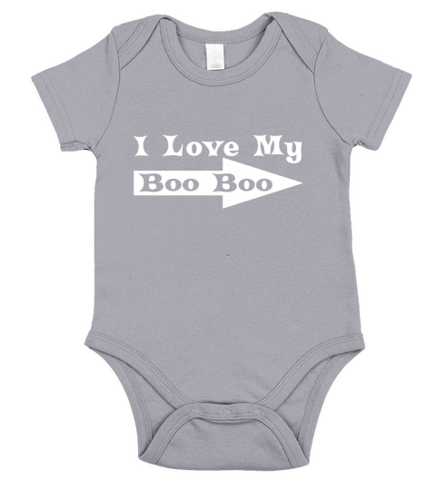 I Love My Boo Boo Couples Boyfriend Girlfriend Engaged Short Sleeve Baby One-Piece