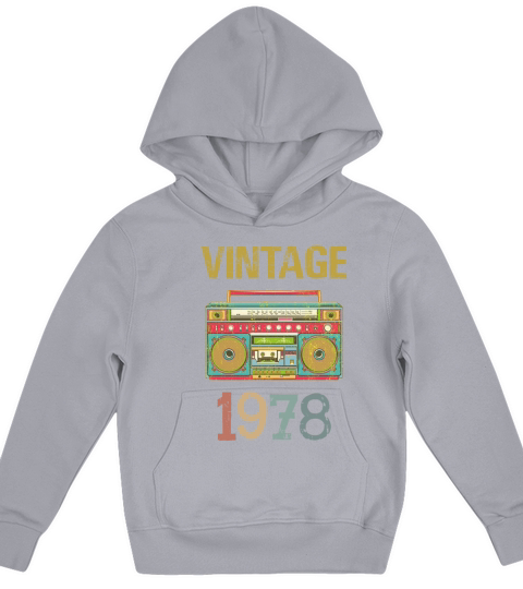 Vintage 1978 - 40th Birthday Gift Shirt Racing Kids Hoodie