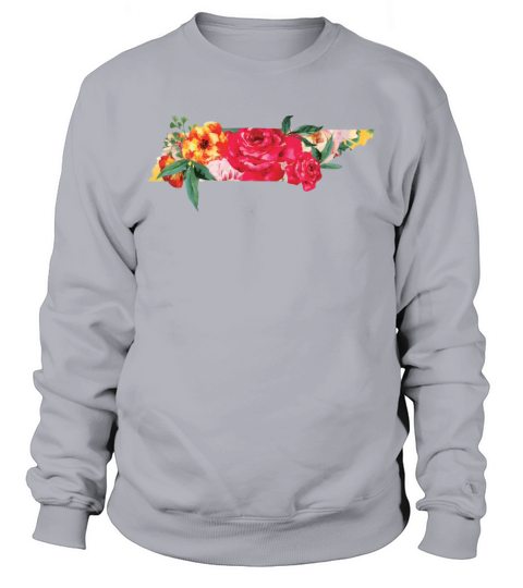 Tennessee Watercolor Flowers Women's Sweatshirt