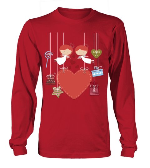 Valentines Day Angels Men's Long Sleeve