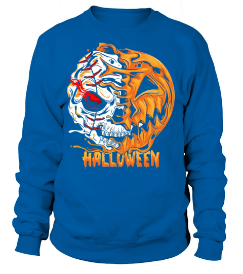 Baseball Player Halloween Pumpkin Skeleton Women's Sweatshirt