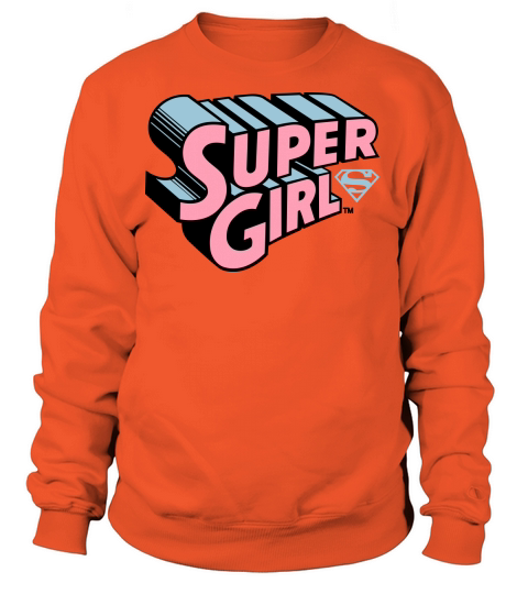 DC Comics Supergril Logo Typo Women's Sweatshirt