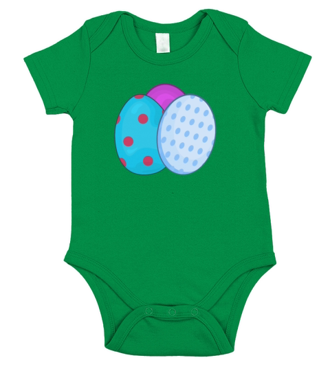 Easter Eggs Short Sleeve Baby One-Piece