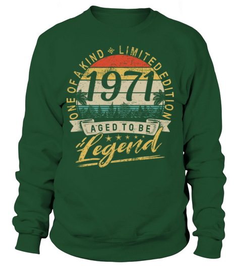 50th birthday vintage 1971 legend retro vintage Women's Sweatshirt