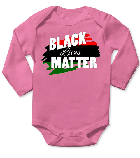 Black Lives Matter Long Sleeve Baby One-Piece