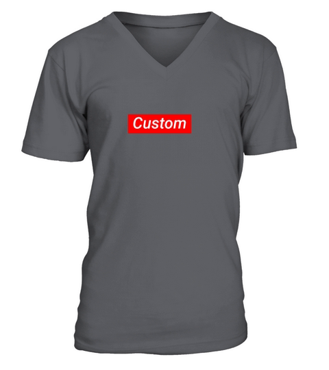 Custom supreme Men's V-Neck T-shirt