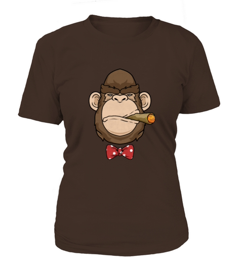 Cool Monkey with Cigar Ape GIft Idea Women's T-Shirt