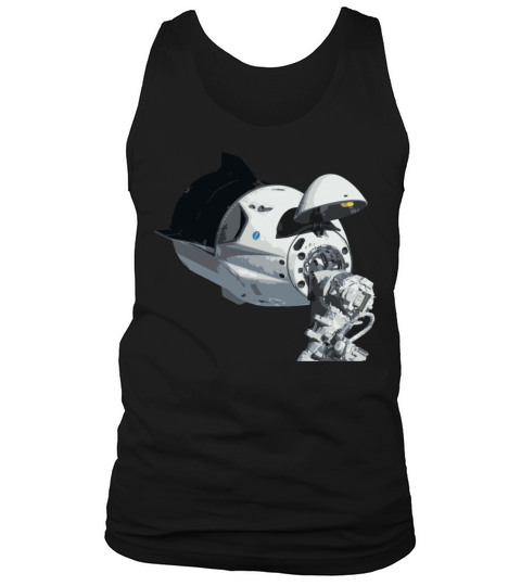 Space Dragon Docking To Space Station Internationa Men's Tank Top