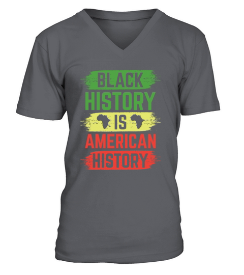 Black History Is American History Men's V-Neck T-shirt