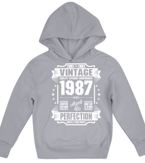 Vintage 1987 Perfection Kids Hoodie
