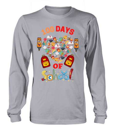 100 DAYS OF SCHOOL Men's Long Sleeve