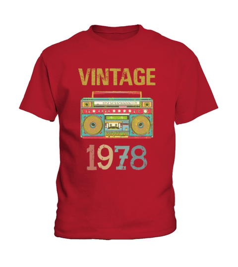 Vintage 1978 - 40th Birthday Gift Shirt Racing Kids T-Shirt