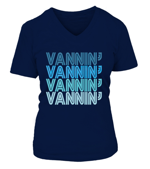 VANNIN Retro Vanner Vanning Nation Van Lifestyle V-neck T-Shirt Woman