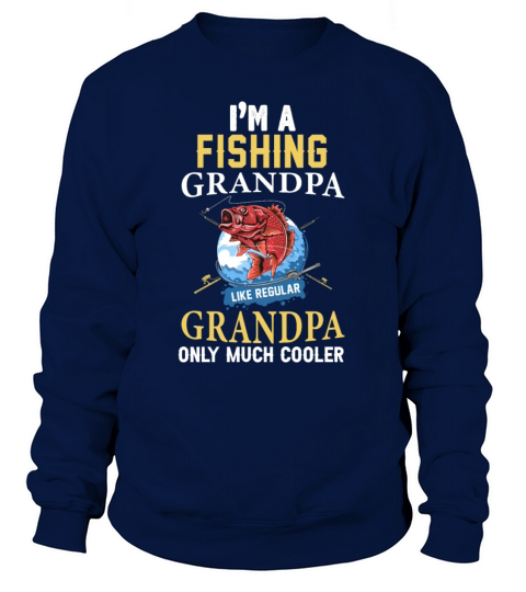 Fisher Grandpa Shirt for Grandpa who likes to fish Women's Sweatshirt