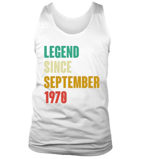 September 1970 52nd Birthday 52 Years Old Bday Gi Tank Top Unisex