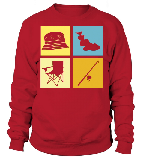 Fishing Hat Fish Fishing Chair Angel Vintage Retro Women's Sweatshirt