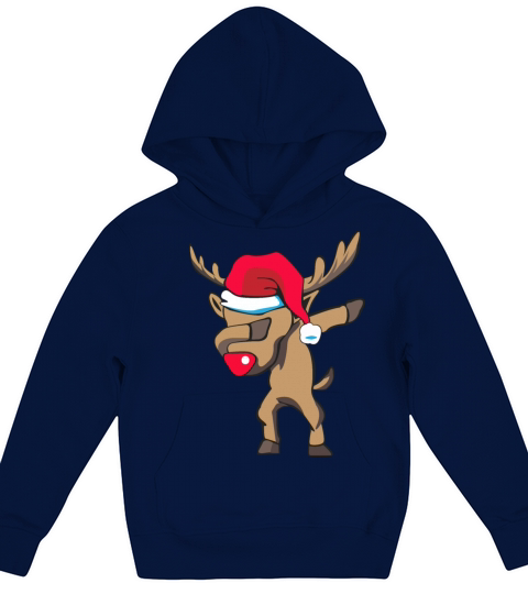 dabbing Rudolph for Christmas as a gift Kids Hoodie