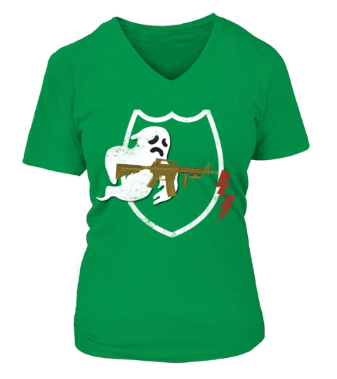 Vintage Ghost Army military Gift Allied Women's V-Neck T-shirt