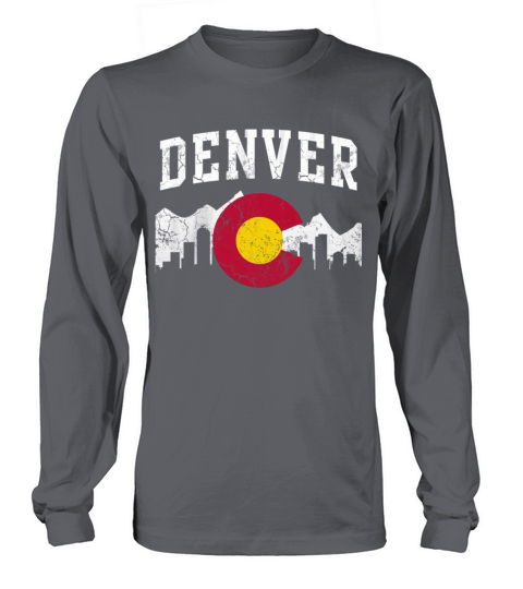 Colorado Flag Skyline Denver Women's Long Sleeve
